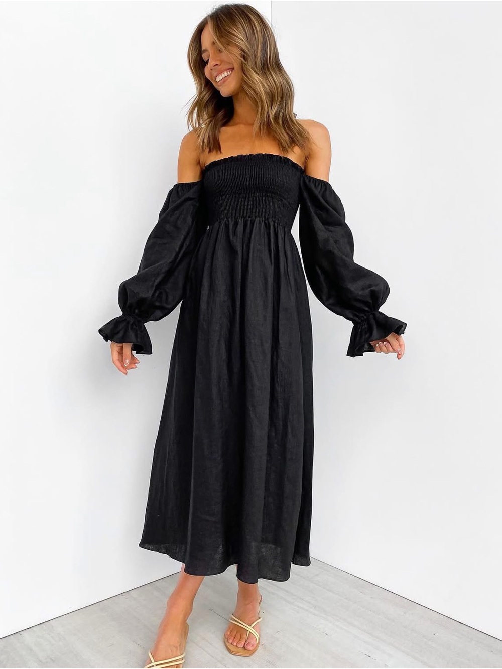 Petal & Pup Gabriella Dress in Black Size 0